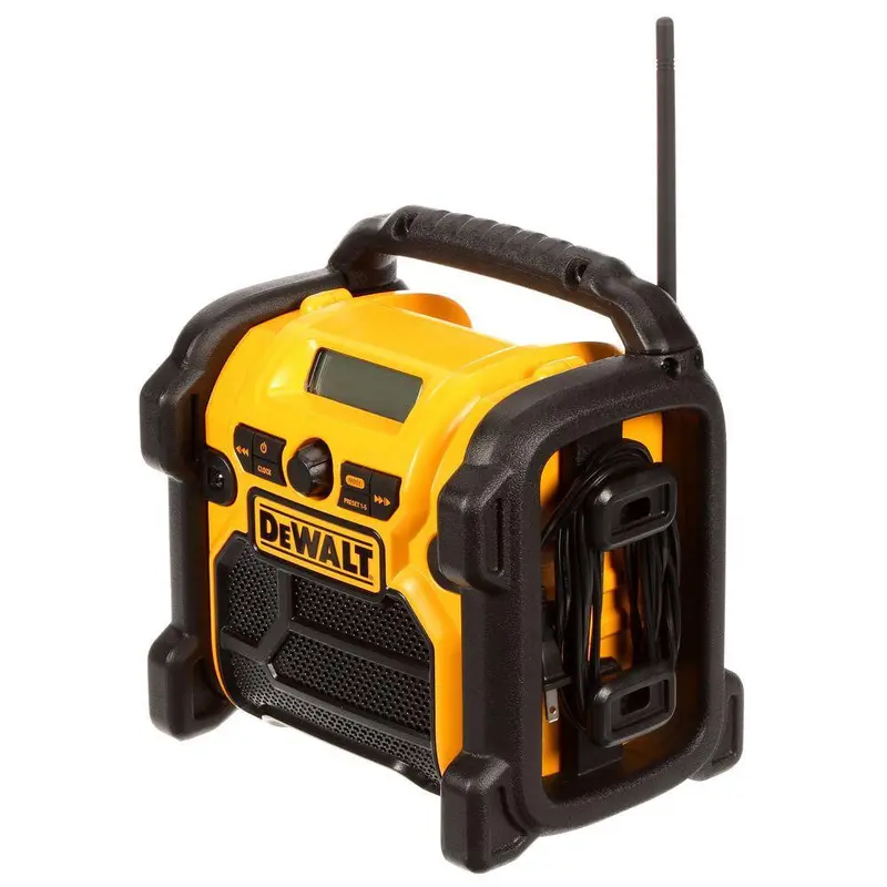 2025 20-Volt MAX Compact Worksites Radio – Hybrid Power: AC or Battery Operation