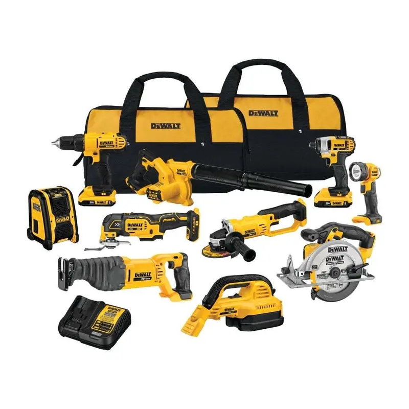 20V MAX 10-Piece Cordless Power Tool Kit – Includes Dual Batteries & Fast-Charging Station