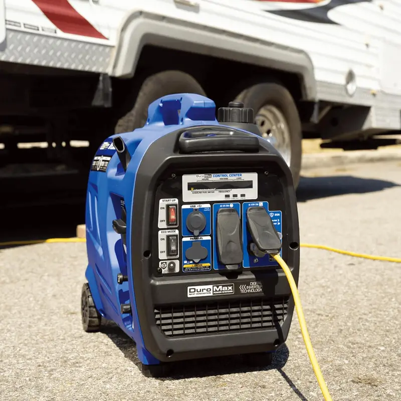 2300W Quiet Dual-Fuel Inverter Generator – Gasoline or Propane Powered, Digital Display & RV/Backup Emergency Ready