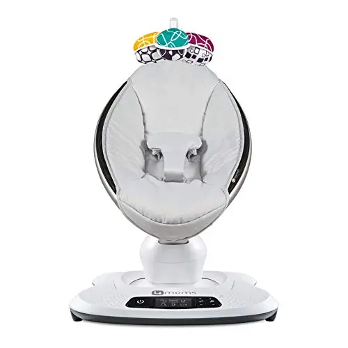 4moms mamaRoo 4 Baby Swing – Smart Bluetooth Rocker with Five Soothing Motion Patterns and Wireless Connectivity