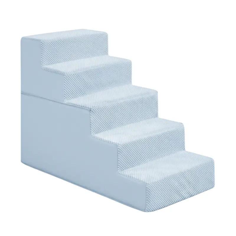 Adjustable Indoor Dog Stairs (3–5 Steps) for Safe, Easy Furniture Access