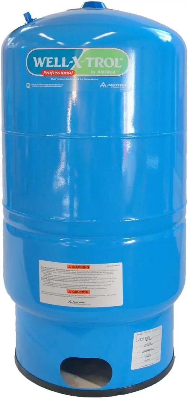 Amtrol Well-X-Trol WX-202 Pressure Tank – 20-Gallon Steel Expansion Tank with Durable Polypropylene Liner