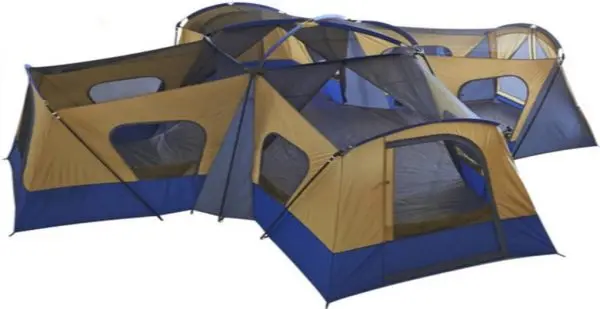 Base Camp 14-Person Cabin-Style Family Tent with Weather-Resistant Canopy 2
