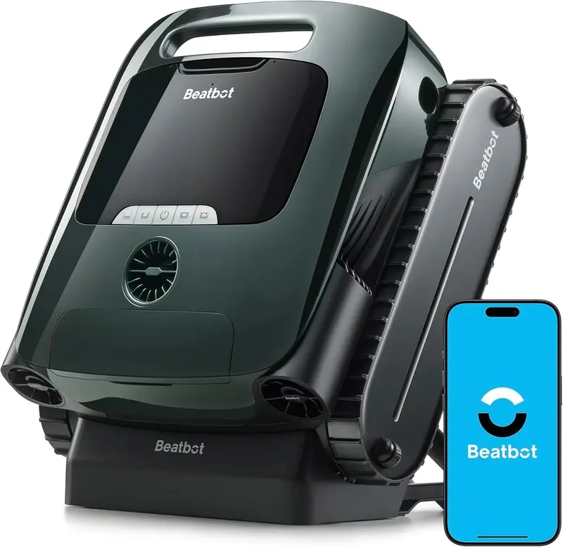 Beatbot AquaSense 2 Pro Smart Robotic Pool Cleaner – 5-Function Automation with App Control, Surface Skimming & Water Clarity Enhancement (Emerald Green)