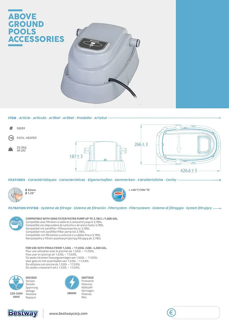 Bestway Pool Heating System – Energy-Saving Solution for Above-Ground and In-Ground Pools