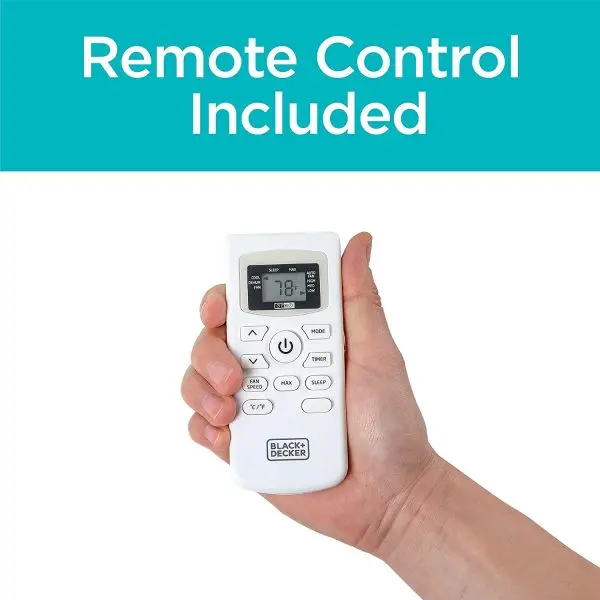 BLACK+DECKER Portable Dual-Function Air Conditioner and Heater – 14,000 BTU White Unit with Remote Control