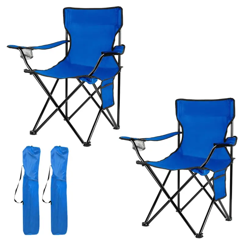 Compact Folding Camping Chair – Includes Carry Bag & Reinforced Alloy Frame