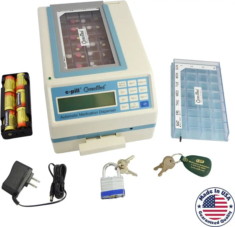 CompuMed Tamper-Resistant Automatic Pill Dispenser – AC-Powered Medication Management System 2