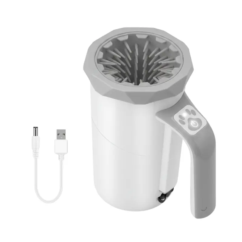 Cordless Rechargeable Paw Washer with 360° Rotating Silicone Brush