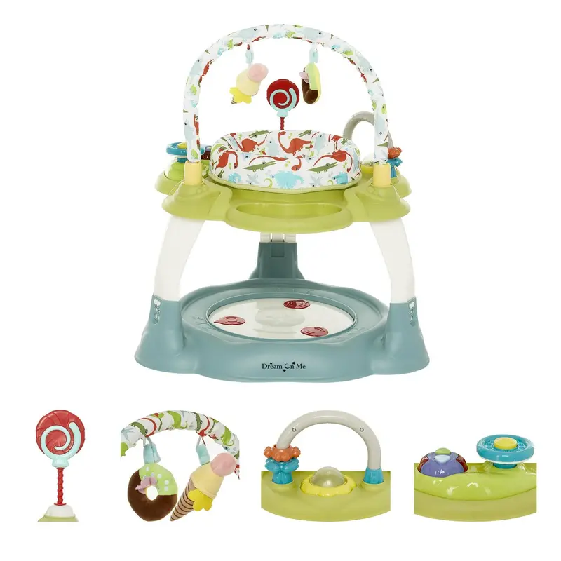 Dream On Me Carnival 3-in-1 Activity Center – Convertible Play Gym, Bouncer, and Baby Seat with Toys