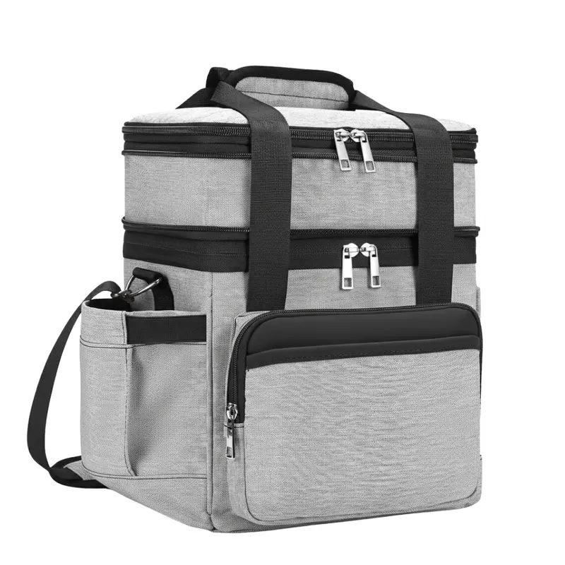 Dual-Volume Insulated Lunch Bag – Expandable 15L/22L Thermal Carrier