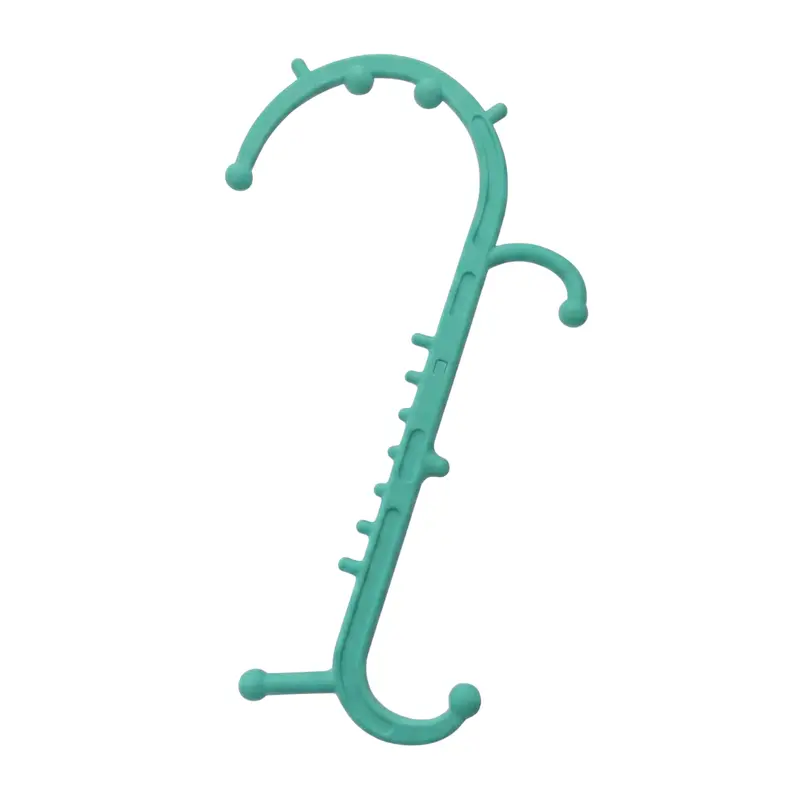 Ergonomic Dual-Grip Massage Stick Featuring Dual Hook Ends and Precision Pressure Points