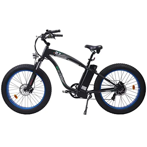 Fat-Tire E-Bike – 750W Aluminum-Framed Electric Bicycle with Front Suspension and 48V Battery