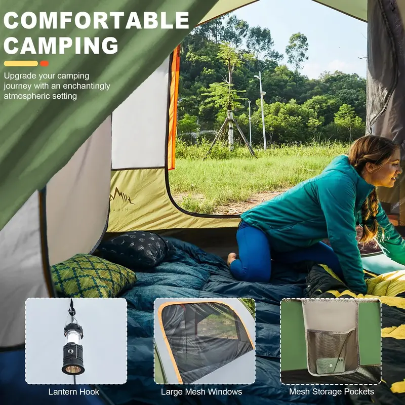GoHimal SUV-Mounted Waterproof Camping Tent – Freestanding 8' x 8' x 7.2' Shelter