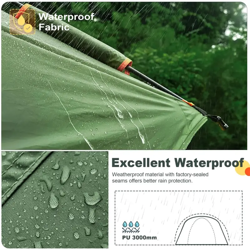 GoHimal SUV-Mounted Waterproof Camping Tent – Freestanding 8' x 8' x 7.2' Shelter