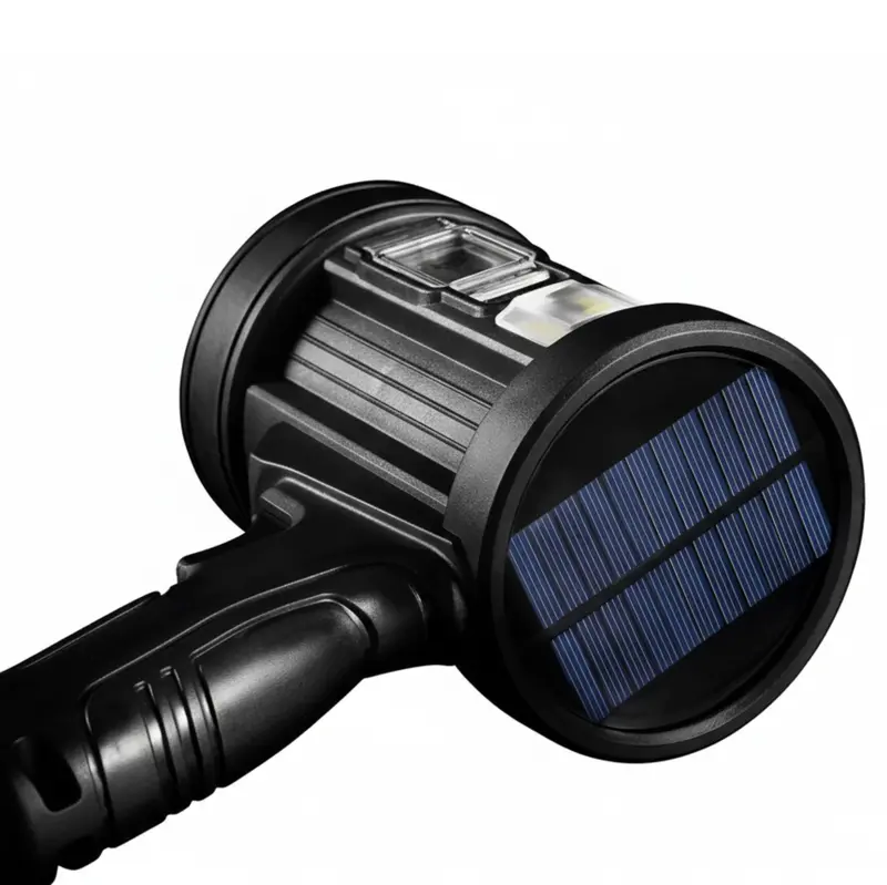 High-Power Solar-Charged LED Spotlight (90,000 Lumens) with Floodlight Function 2
