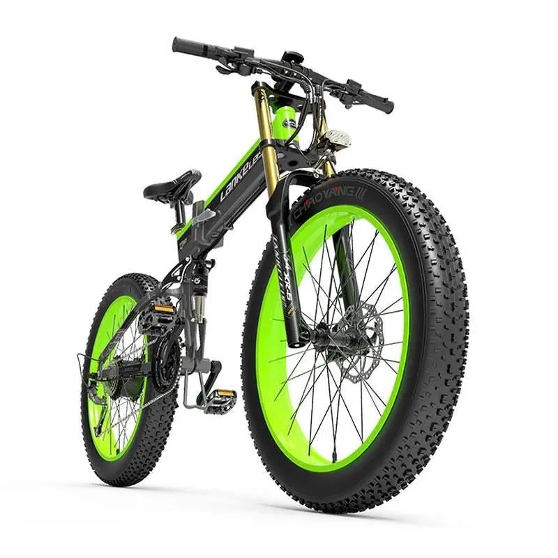 Lankeleisi XT750 Plus Fat Tire E-MTB – 1000W Motor, 26" Wheels, Dual Crown Fork, Foldable Frame, 17.5Ah Battery