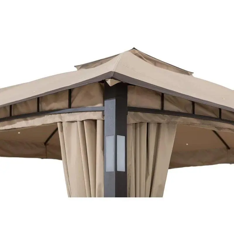 Moorehead 12 ft × 10 ft Powder-Coated Steel Gazebo