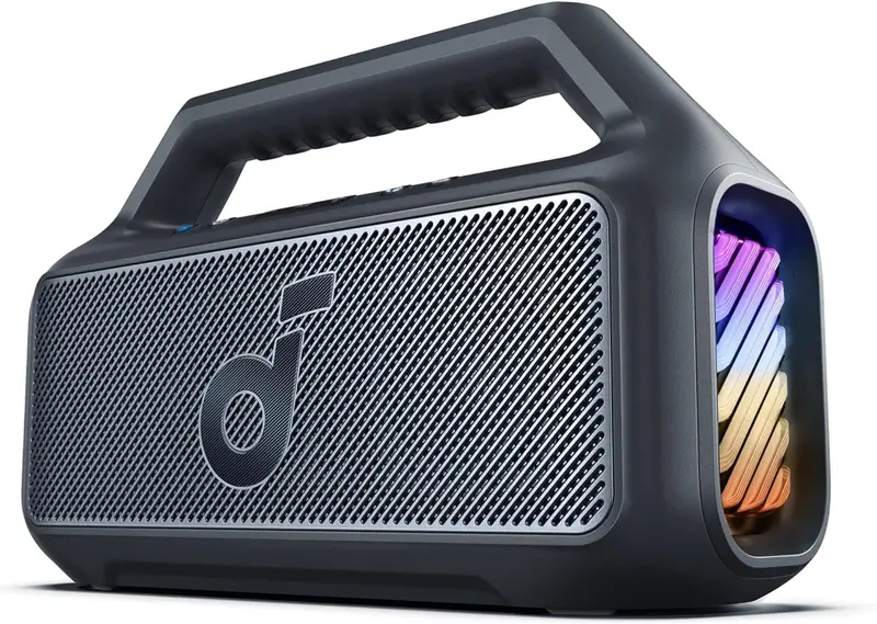 Outdoor Bluetooth Speaker – 80W Waterproof Audio System with RGB Lighting and Extended 24-Hour Battery 2