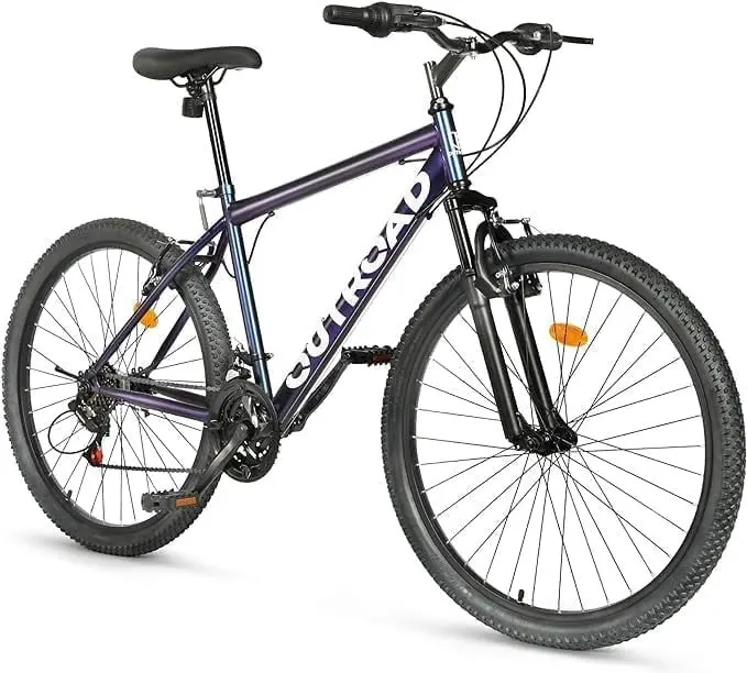 Outroad 26-Inch Mountain Bike – 21-Speed Hybrid with Dual Braking System and Tool-Free Assembly