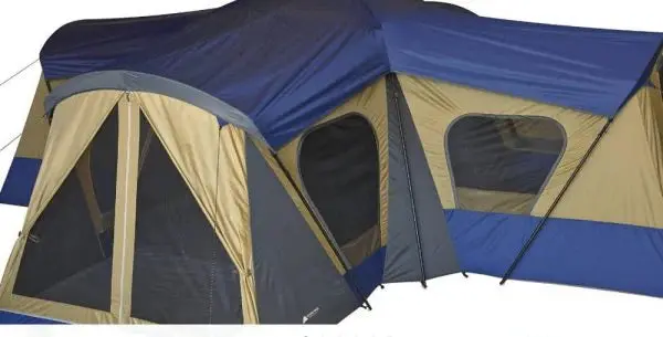 Ozark Trail Base Camp 14-Person Cabin Tent – Spacious, Weatherproof Family Camping Shelter with Enhanced Ventilation