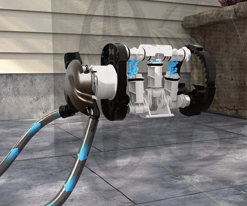 Suncast Aquawinder 125-Foot Retractable Hose Reel — Water-Powered Automatic Rewind, Wicker-Style Housing with Java Finish