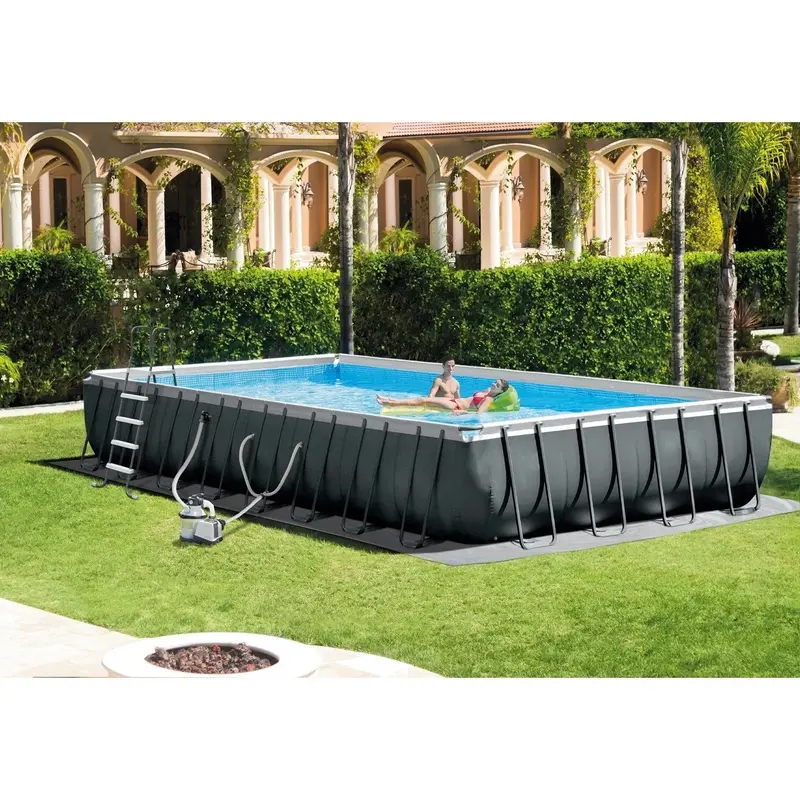 Ultra XTR 32' x 16' x 4.3' Rectangular Above-Ground Swimming Pool – Complete with Filtration System