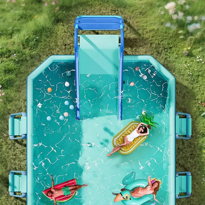 Universal Backyard Inflatable Pool Slide – Family-Friendly Water Play Equipment for All Ages 2