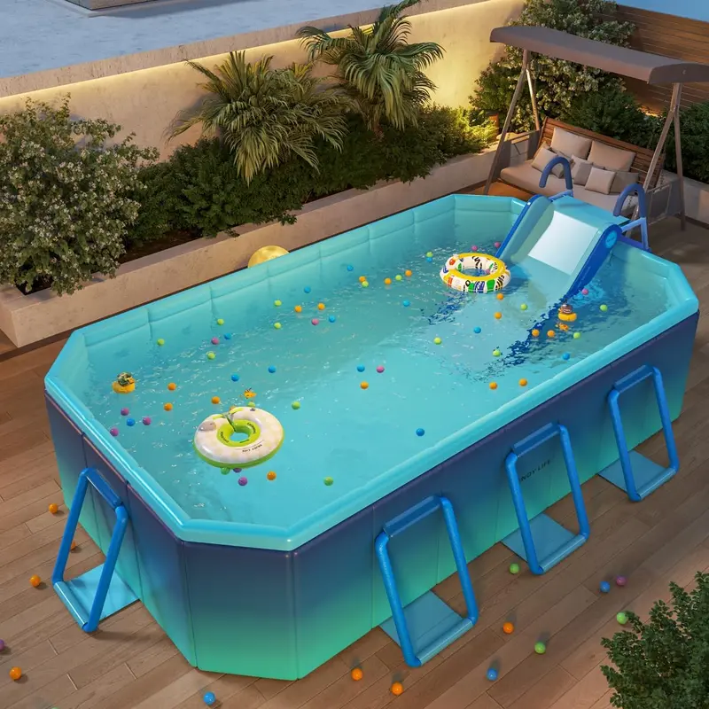 Universal Backyard Inflatable Pool Slide – Family-Friendly Water Play Equipment for All Ages