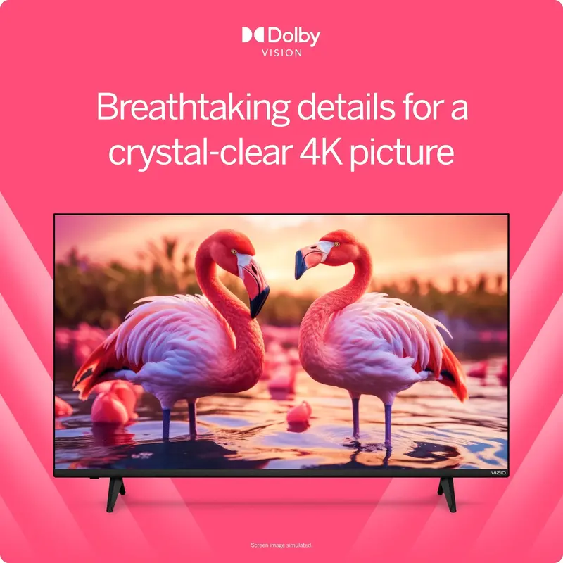 VIZIO V4K50M-08 50-Inch Class 4K LED Smart TV – HDR-Compatible with Built-in Streaming