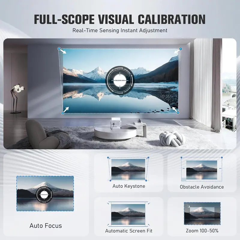 VOPLLS Google TV Certified 4K Smart Projector – 1800 ANSI Lumens, WiFi 6, Bluetooth Support
