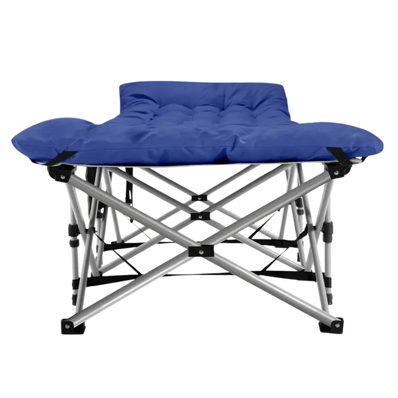 Wide-Base Folding Camping Cot — 28" Support Surface and 600 lb Load Capacity