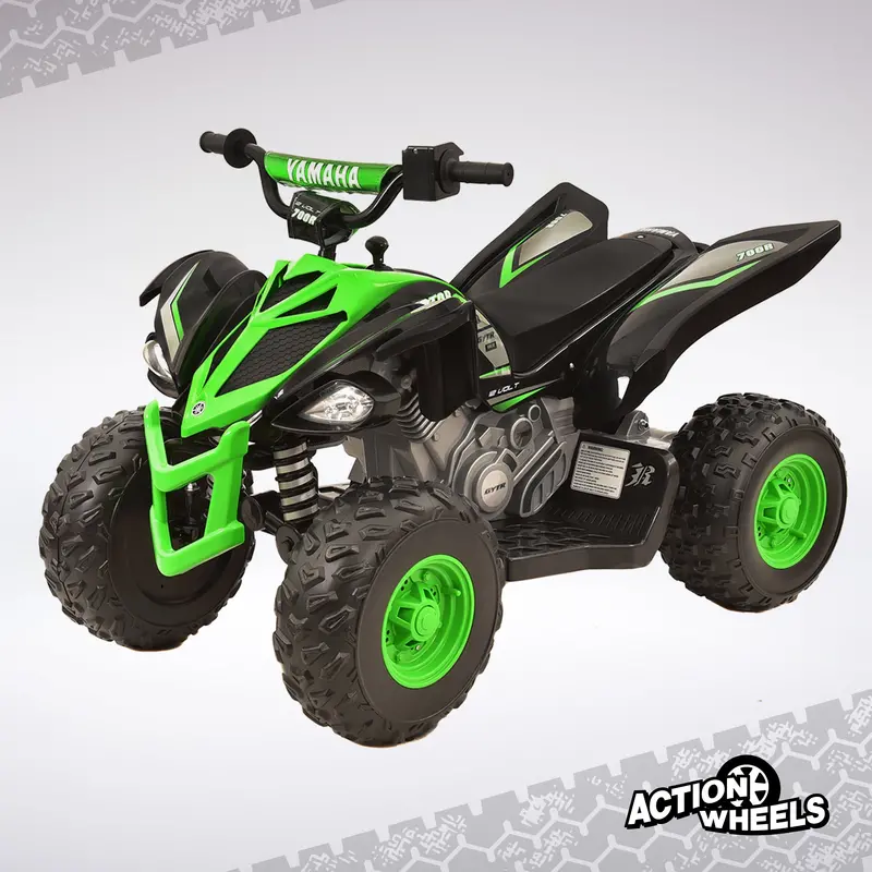 Yamaha Raptor 12V Kids’ Ride-On ATV – Realistic Quad Design, 5 MPH Max Speed, Recommended for Ages 3+